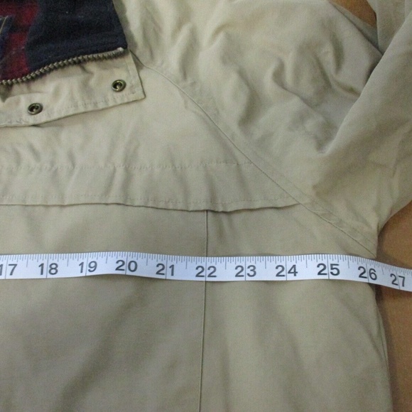 Woolrich Hooded Parka Storm Coat Jacket Khaki Tan Mens Size L - Picture 10 of 12